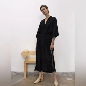 Shaina Mote - Kimono Style Black Wrap Dress